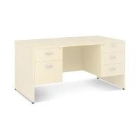 ราคา ไอทีเค โต๊ะทำงาน 2 ลิ้นชักซ้าย+3ลิ้นชักขวา ไม้ปาร์ติเคิลบอร์ดเกรดเอ ปิดผิวด้วยเมลามีน ITK SLW 1523-80 สีเมเปิ้ล (YB99364)