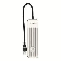 ราคา MOMAX อุปกรณ์เชื่อมต่อรุ่น One-Link Hub 9-in-1 USB-C PD to Dual HDMI สีเทา-เงิน (YC01313)