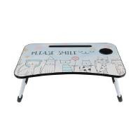 ราคา KASSA โต๊ะวางแล็ปท็อปแบบพับได้ รุ่น WR4431-1 สีฟ้าขาว ลายการ์ตูน (YC02305)