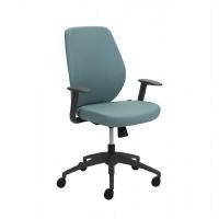 ราคา MODERNFORM เก้าอี้สำนักงาน รุ่น Series A2 พนักพิงกลาง แขนปรับได้ หุ้มหนังเทียม สีฟ้า (YC02905)