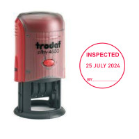 ราคา TRODAT ตรายางวันที่ หมึกในตัว "INSPECTED" รุ่น 46130 สีแดง (YC02973)