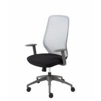 ราคา Modernform เก้าอี้ทำงาน รุ่น Series AX พนักพิงกลาง แขนปรับได้ ขาไนลอน เบาะผ้าดำ พนักพิงตาข่ายเทา (YC03254)