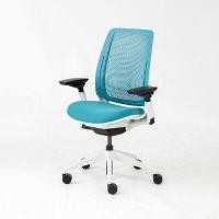 ราคา MODERNFORM เก้าอี้ Ergonomic รุ่น Steelcase SERIES 2 พนักพิงกลาง สีฟ้า โครงขาว (YC03261)