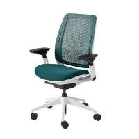 ราคา MODERNFORM เก้าอี้ Ergonomic รุ่น Steelcase SERIES 2 พนักพิงกลาง สีเขียว โครงขาว (YC03263)