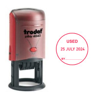 ราคา TRODAT ตรายางวันที่ ข้อความ "USED" หมึกในตัว สีแดง รุ่น 46145 (YC03614)