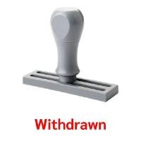 ราคา SANDKING ตรายางด้ามจับ "Withdrawn" (YC04117)