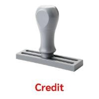ราคา SANDKING ตรายางด้ามจับ ข้อตวาม "Credit" ขนาด 37×10 มม. (YC04483)