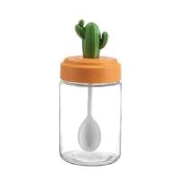 ราคา THAI SUN SPORT ขวดแก้วใส่เครื่องปรุง มีช้อนในตัว รุ่น KC0055 ไล่ความชื้น (YC04647)