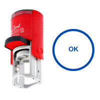 ราคา SANDKING ตรายางหมึกในตัว ข้อความ OK วงกลม สีน้ำเงิน ขนาด R19 น้ำเงิน MM (YC06335)