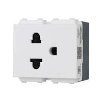 ราคา HACO เต้ารับ 3 ขาเดี่ยว พร้อมม่านนิรภัย รุ่น PR-E132 สีขาว (YC07385)