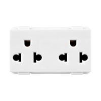 ราคา HACO เต้ารับคู่มีกราวด์ 3 ขา รุ่น W8416V2A สีขาว (YC07454)