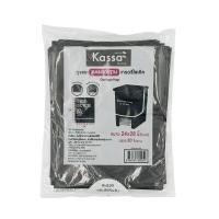 ราคา KASSA HOME ถุงขยะมาตรฐานแบบพับ เกรดรีไซเคิล สีดำ ขนาด 24 x 28 นิ้ว (แพ็ก 30 ใบ) (YC07541)