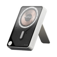 ราคา MOMAX รุ่น 1-Power X Pro+ with Stand พาวเวอร์แบงค์ไร้สาย+Built-in USB-C สี White ขนาด 10000mAh (YC09959)