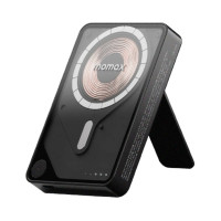 ราคา MOMAX รุ่น 1-Power X Pro+ with Stand พาวเวอร์แบงค์ไร้สาย+Built-in USB-C สี Black ขนาด 10000mAh (YC09957)