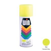ราคา WIN สีสเปรย์สะท้อนแสง รุ่น F3 สีเหลือง ขนาด 400 ซีซี (YC11665)