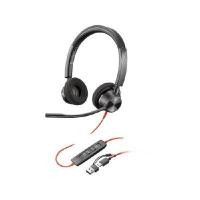 Poly Call Center Headset Standard หูฟังคอลเซ็นเตอร์ รุ่น Blackwire 3320 USB-C