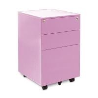 ราคา TAIYO ตู้ลิ้นชักเหล็ก 3 ลิ้นชักพร้อมล้อเลื่อน รุ่น PD63 สีม่วง (YC21501)