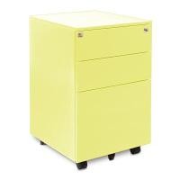 ราคา TAIYO ตู้ลิ้นชักเหล็ก 3 ลิ้นชักพร้อมล้อเลื่อน รุ่น PD63 สีเหลือง (YC21503)