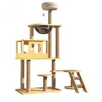 ราคา คอนโดแมวไม้ เสาลับเล็บ รุ่น PET0046 (YC27920)