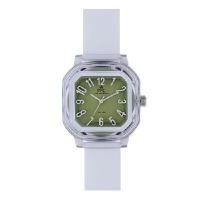 ราคา PARIS POLO CLUB นาฬิกาข้อมือ รุ่น JEUNESSE VIVID สีขาว/เขียว 38 MM (YC30687)