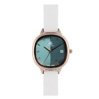 ราคา PARIS POLO CLUB นาฬิกาข้อมือรุ่น JEUNESSE LUNE สายซิลิโคน สีขาว/เขียว ขนาด 31MM (YC30713)