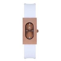 ราคา PARIS POLO CLUB นาฬิกาข้อมือ รุ่น DORÉE OVALE CARRÉ MODERN PPC-DF03-WE-CP สีขาว/ทองแดง (YC31459)