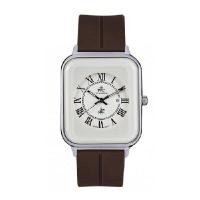 ราคา PARIS POLO CLUB นาฬิกาข้อมือ รุ่น JEUNESSE QUAD EDGE ROMAN DATE PPC-DH01-BR-WE สีน้ำตาล/ขาว (YC31595)