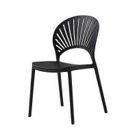 ราคา เก้าอี้พลาสติก รูปพัด รุ่น CH0214BK สีดำ (YC32568)