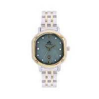 ราคา PARIS POLO CLUB นาฬิกาข้อมือ รุ่น DORÉE COURT DATE สีเงิน/ทอง/เขียว ORIENT (YC32787)