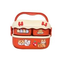 ราคา กล่องข้าว ปิ่นโต 2 ชั้น 3 ช่อง รุ่น KC0103RD สีแดง (YC32847)