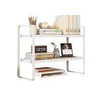 ราคา ชั้นจัดระเบียบบนโต๊ะทำงาน รุ่น B-2304 สีขาว MDF ขาเหล็ก (YC32906)