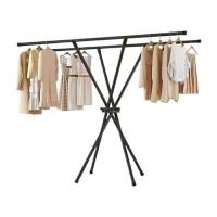 ราคา ราวตากผ้าบาร์คู่ พับเก็บได้ รุ่น SH0187BK สีดำ ขนาด 125x135x48 ซม. (YC32910)
