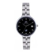 ราคา PARIS POLO CLUB นาฬิกาข้อมือ รุ่น JOAN CRYSTAL DOME DATE PPC-DI05-BK สีดำ (YC34653)