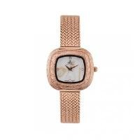 ราคา PARIS POLO CLUB นาฬิกาข้อมือ รุ่น MARBLE CROCHET DATE สี ROSEGOLD/WHITE (YC34833)