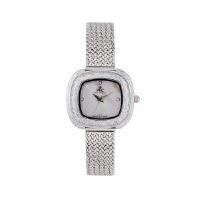 ราคา PARIS POLO CLUB นาฬิกาข้อมือ รุ่น MARBLE CROCHET DATE สีขาว สายสแตนเลส (YC35416)