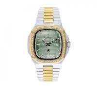 ราคา US MASTER POLO CLUB นาฬิกาข้อมือ รุ่น USM-DF04-SGD-GY TIMES SQUARE DIAMOND DATE สีเงินทอง/เทา (YC39995)
