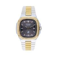 ราคา US MASTER POLO CLUB นาฬิกาข้อมือ รุ่น TIMES SQUARE DIAMOND DATE SILVER GOLD/GREY ขนาด 36MM (YC39989)