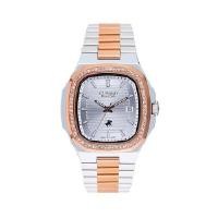 ราคา US MASTER POLO CLUB นาฬิกาข้อมือUSM-DF04-SRG-WE TIMES SQUARE DIAMOND DATE SILVER ROSEGOLD/WHITE (YC40004)