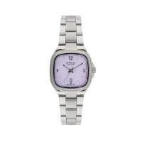 ราคา US MASTER POLO CLUB นาฬิกาข้อมือผู้หญิง รุ่น LADY FIRST SQUARE DIAMOND สีม่วง (YC40192)