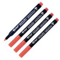 ราคา A-LINE ปากกาเขียนผ้า ชุด 4 ด้าม รุ่น AL-T824 สีแดง ขนาด 1-2 มม. (YC42104)