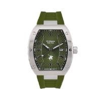 ราคา US MASTER POLO CLUB นาฬิกาข้อมือ TITAN DATE สายซิลิโคน สีเขียว (YC42822)