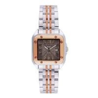 ราคา US MASTER POLO CLUB นาฬิกา รุ่น FIRST LADY NO.4 สี SILVER ROSEGOLD / BROWN ขนาด 33MM (YC42939)