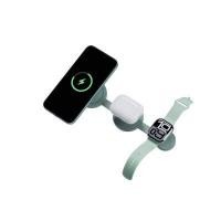 ราคา Bazic GoMag Trio 2 แท่นชาร์จแม่เหล็กไร้สายแบบพับได้ 3-I Bazic Green pcs (YC46039)