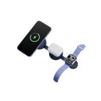 ราคา Bazic GoMag Trio 2 แท่นชาร์จแม่เหล็กไร้สายแบบพับได้ 3-I Bazic Blue pcs (YC46038)