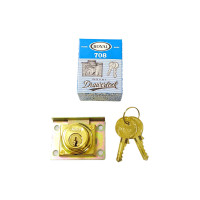 ราคา ROYAL กุญแจลิ้นชัก เบอร์ 708 สีทอง (กล่อง 12 ชุด) (YC52246)