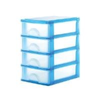 ราคา กล่องลิ้นชักอเนกประสงค์ขนาดเล็ก 4 ชั้น DKW HH-430/4 (สีฟ้า) (Y095983)