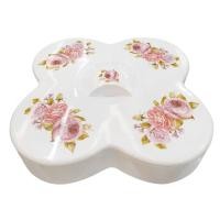 ราคา ชุดสำรับอาหาร5หลุม1ฝาปิดพร้อมถาดลายดอกไม้เล็ก KASSE HOM (Y021138)