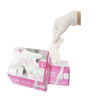 ราคา SRI TRANG GLOVES ถุงมือยางแบบมีแป้ง รุ่น Glove01 สีชมพู ไซด์ L (กล่อง 100 ชิ้น) (9095677)