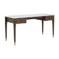 ราคา INDEX LIVING MALL โต๊ะทำงานหินอ่อน รุ่นเปอเซโอ้-พี ขนาด 150 ซม. - สีขาว/วอลนัท (YA24238)
