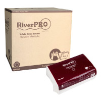 ราคา RIVERPRO กระดาษเช็ดมือ V-FOLD SPECIAL 2-PLY ยกลัง 7,200 แผ่น (YC28599)